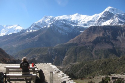 Nice spot at Yak kharka for the spectacular view.
