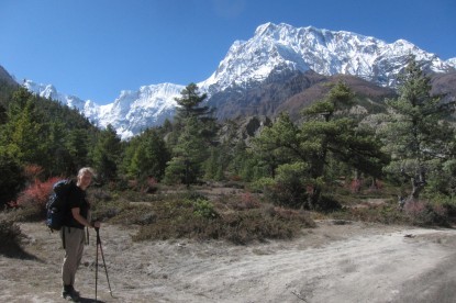 Our clients enjoying trekking in the Annapurna circuit