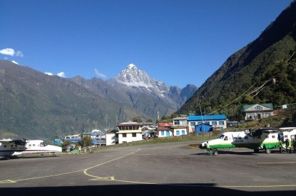 Lukla airport, the gateway to Everest Base Camp. 