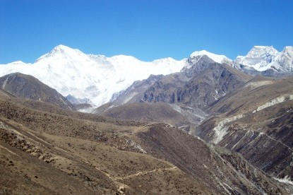 The view of Gokyo Valley from Machhermo.